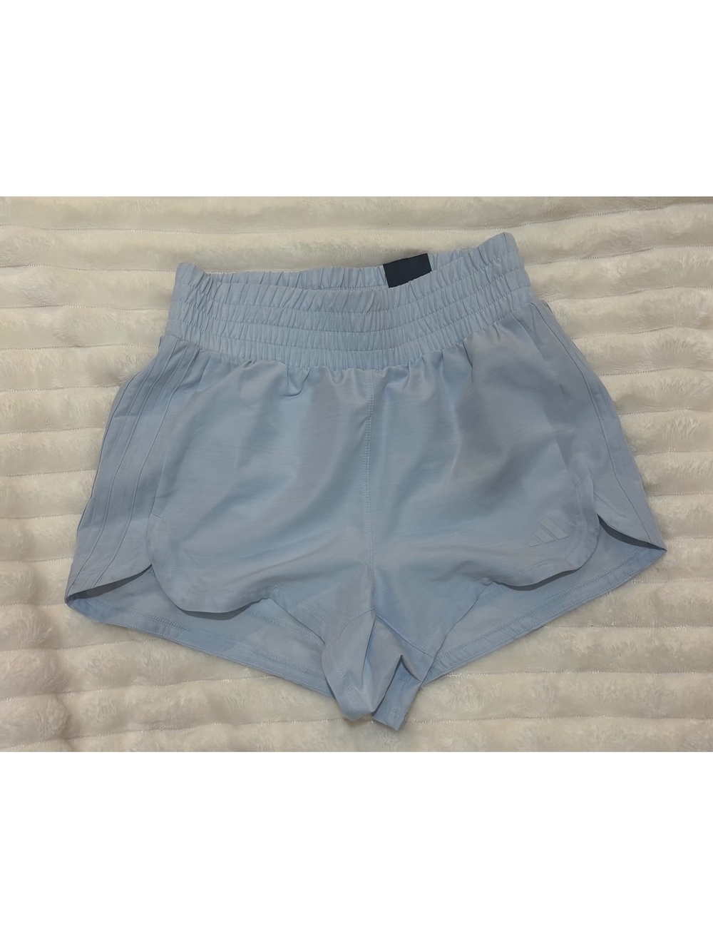 Adidas AEROREADY Pacer High Rise 3” Running Shorts Halo Blue XS NWT